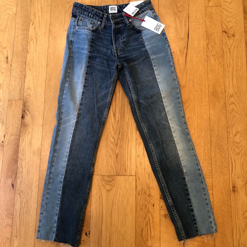 New urban light/dark wash jeans